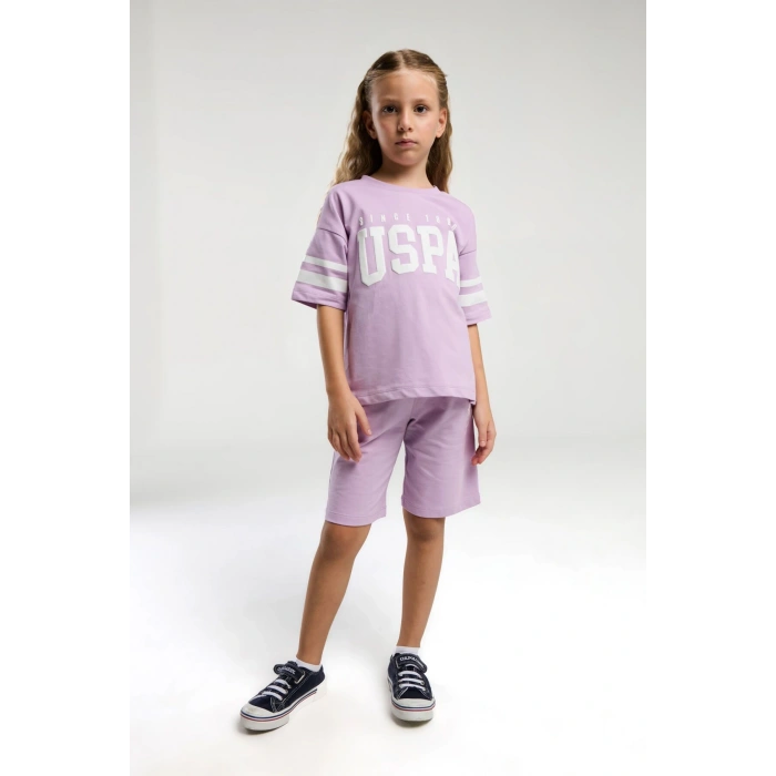 KIZ ÇOCUK BERMUDA TAKIM - MAUVE