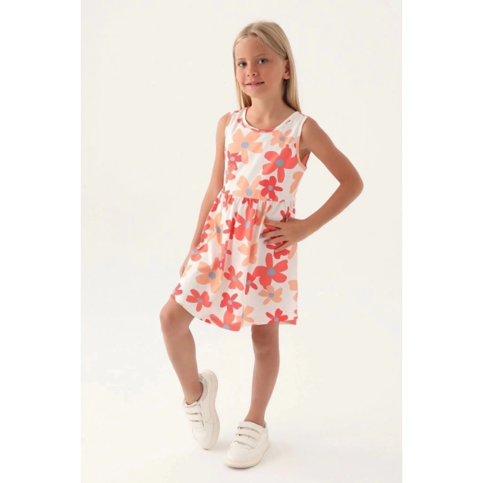 KIZ ÇOCUK ELBİSE - SOMON ÇİÇEK