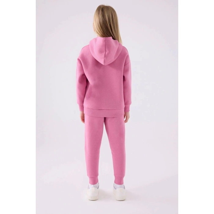 KIZ ÇOCUK EŞOFMAN TAKIM - KARANFİL