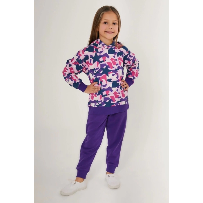 KIZ ÇOCUK EŞOFMAN TAKIM - MOR