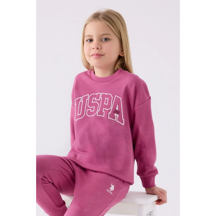 KIZ ÇOCUK EŞOFMAN TAKIMI - K.LEYLAK