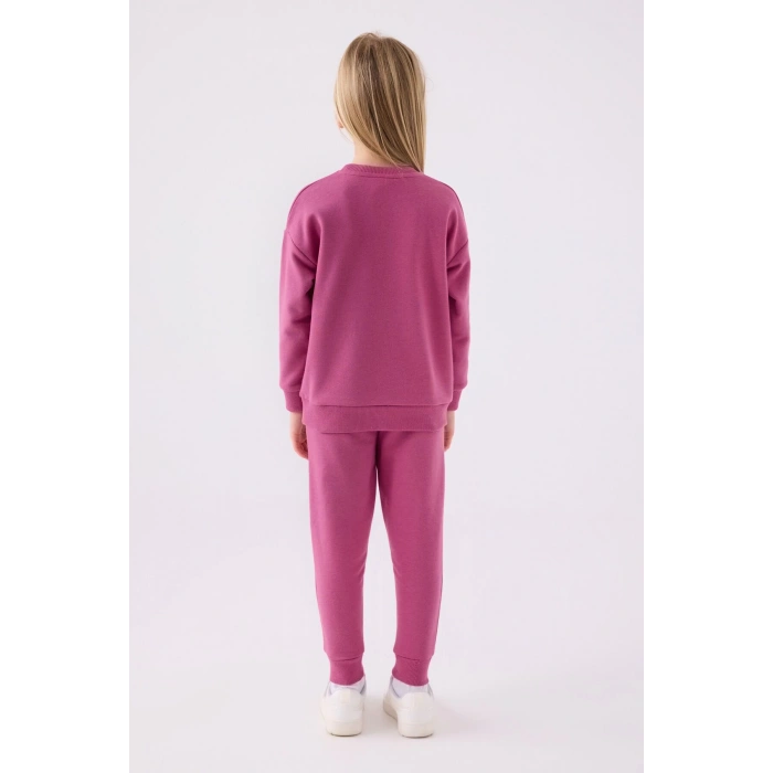 KIZ ÇOCUK EŞOFMAN TAKIMI - K.LEYLAK