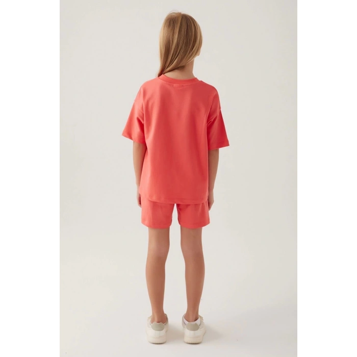 KIZ ÇOCUK ŞORT TAKIM - CORAL