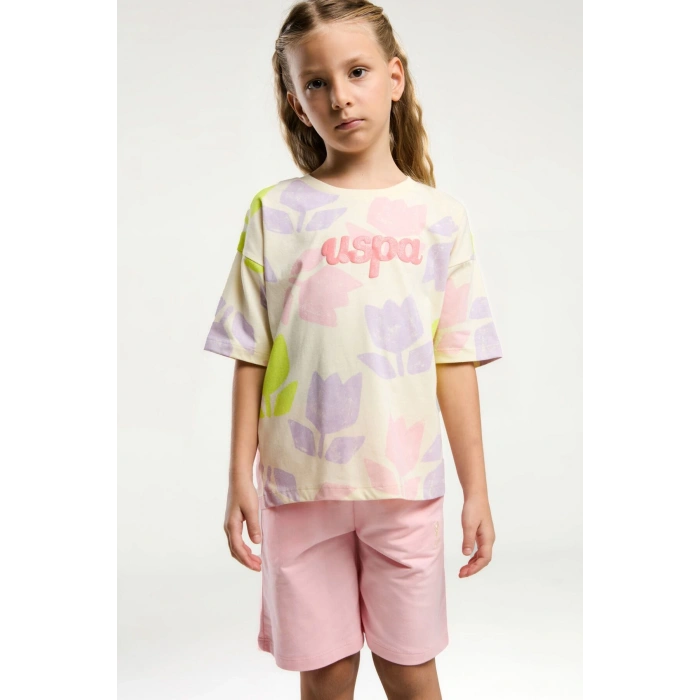 KIZ GARSON BERMUDA TAKIM - LİMON