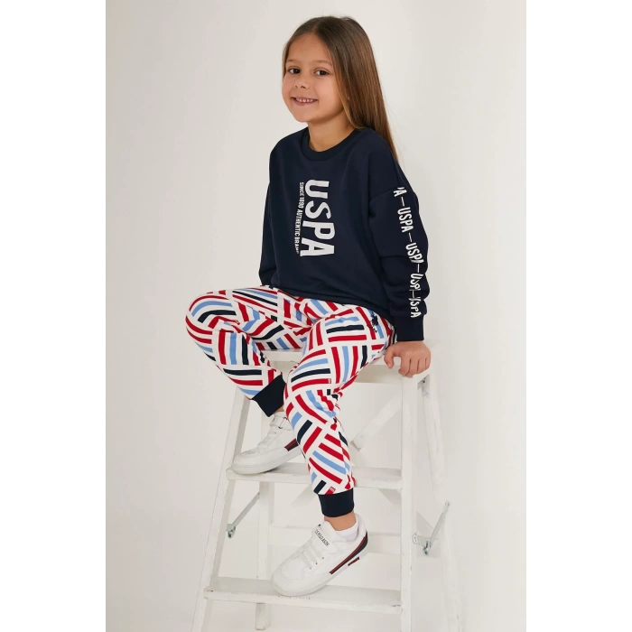 KIZ GARSON EŞOFMAN TAKIMI - LACİVERT