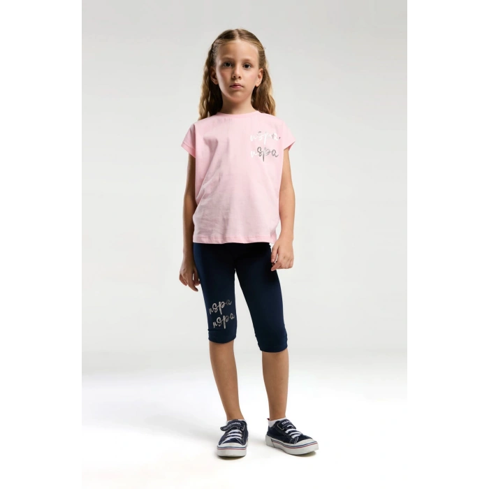 KIZ GARSON KAPRİ TAYT TAKIM - SOMON