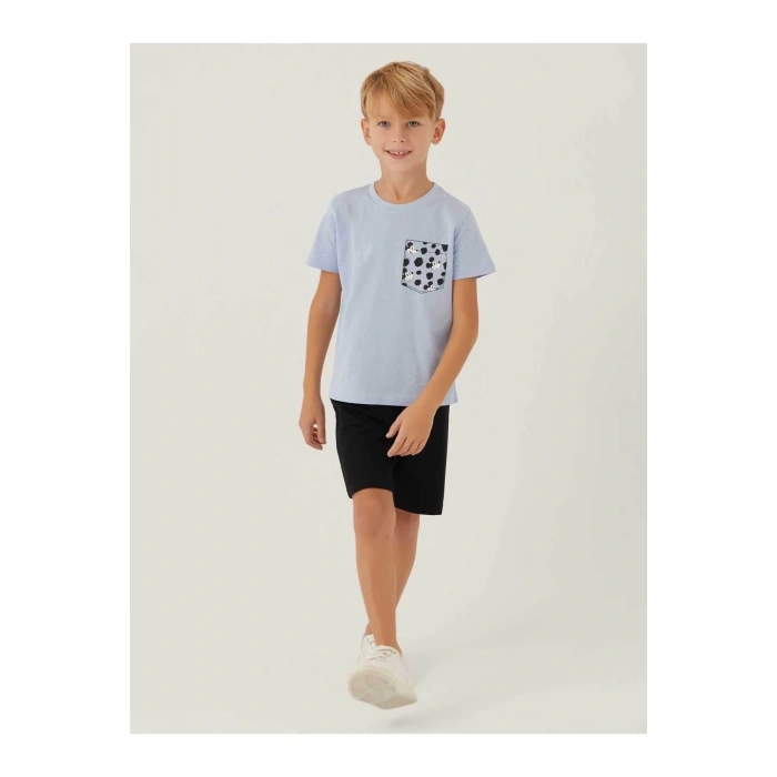 MICKEY MOUSE ERKEK ÇOCUK BERMUDA TAKIM - MAVİ