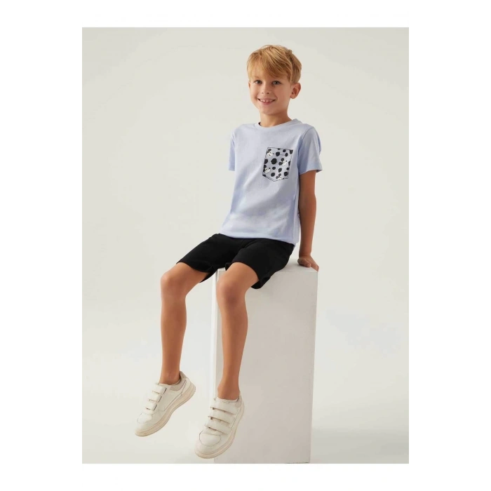 MICKEY MOUSE ERKEK ÇOCUK BERMUDA TAKIM - MAVİ