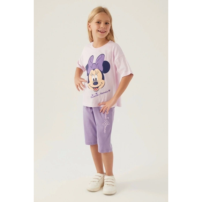 MINNIE MOUSE KIZ ÇOCUK KAPRİ TAKIM - ROSE
