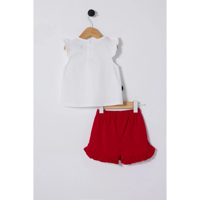 U.S.POLO ASSN. KIZ BEBEK 2Lİ TAKIM - Beyaz