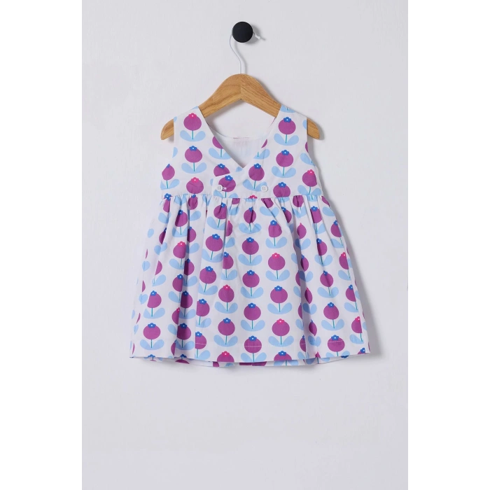 U.S.POLO ASSN. KIZ BEBEK ELBİSE - Beyaz