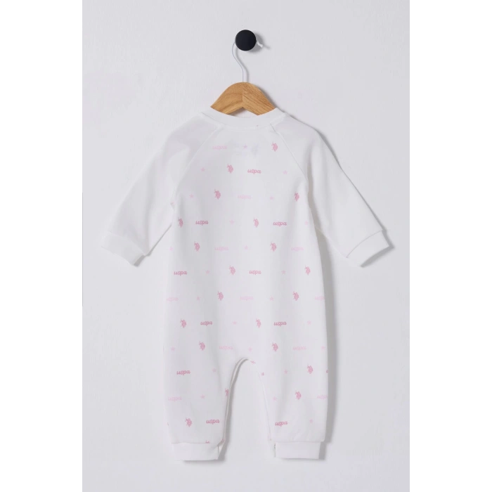 U.S.POLO ASSN KIZ BEBEK PATİKSİZ TULUM - Beyaz