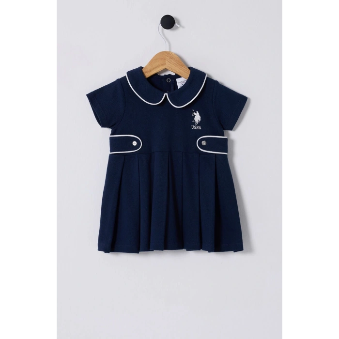 U.S.POLO ASSN.KIZ BEBEK ELBİSE - LACİVERT