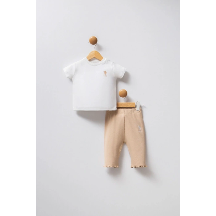 U.S.POLO KIZ BEBEK 3LÜ TAKIM - Beyaz