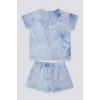 ERKEK BEBEK 2 Lİ KISA KOL T-SHIRT TAKIM - MAVİ BATİK