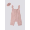 KIZ BEBEK SALOPET 2 Lİ TAKIM - AÇIK ROSE