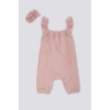 KIZ BEBEK SALOPET 2 Lİ TAKIM - AÇIK ROSE