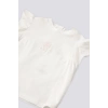KIZ BEBEK 3 LU KISA KOL T-SHIRT TAKIM - KREM
