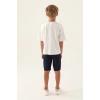 ERKEK ÇOCUK BERMUDA TAKIM - KREM