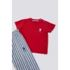 ERKEK BEBEK 2 Lİ KISA KOL T-SHIRT TAKIM - KIRMIZI
