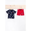 US POLO ERKEK BEBEK2Lİ KISA KOL T SHIRT TAKIM - LACİVERT