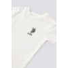 KIZ BEBEK 2 LI KISA KOL T-SHIRT TAKIM - KREM