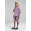 KIZ ÇOCUK BERMUDA TAKIM - MAUVE