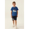 ERKEK ÇOCUK BERMUDA TAKIM - COBALT