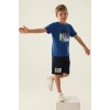ERKEK ÇOCUK BERMUDA TAKIM - COBALT