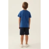 ERKEK ÇOCUK BERMUDA TAKIM - COBALT