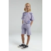 KIZ GARSON BERMUDA TAKIM - LİLA