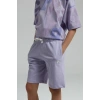 KIZ GARSON BERMUDA TAKIM - LİLA