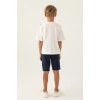 ERKEK ÇOCUK BERMUDA TAKIM - KREM