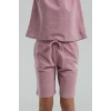 KIZ ÇOCUK BERMUDA TAKIM - RETRO PEMBE