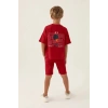 ERKEK ÇOCUK BERMUDA TAKIM - KIRMIZI