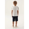 ERKEK ÇOCUK BERMUDA TAKIM - KREM