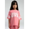 KIZ ÇOCUK BERMUDA TAKIM - NEON PEMBE