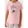 ARNETTA ANNE KIZ SORT TAKIM - TOZ PEMBE