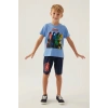 AVENGERS ERKEK ÇOCUK BERMUDA TAKIM - İNDİGO