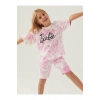 BARBIE KIZ ÇOCUK BERMUDA TAKIM - ORKİDE