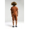 ERKEK ÇOCUK BERMUDA TAKIM - AÇIK KAHVE