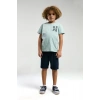 ERKEK ÇOCUK BERMUDA TAKIM - SU YEŞİLİ