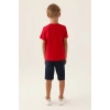 ERKEK GARSON BERMUDA TAKIM - KIRMIZI