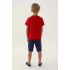 ERKEK GARSON BERMUDA TAKIM - KIRMIZI