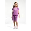 KIZ ÇOCUK BERMUDA TAKIM  - VİYOLET