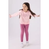 KIZ ÇOCUK EŞOFMAN TAKIMI - Pembe