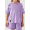KIZ ÇOCUK ŞORT TAKIM - LİLA