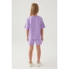 KIZ ÇOCUK ŞORT TAKIM - LİLA