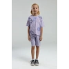 KIZ GARSON BERMUDA TAKIM  - LİLA