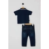 U.S POLO ASSN ERKEK BEBEK 2Lİ  PİKE T-SHIRT TAKIM - LACİVERT
